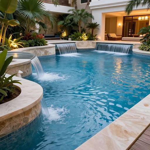 Luxury Spa Resort Modern Wasserbecken