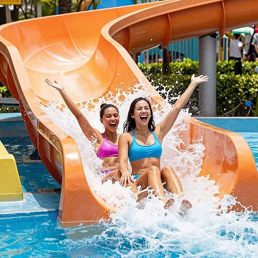 Joyful Summer Waterslide Adventure