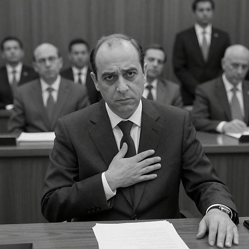 Serious Portrait of a Middle-Aged Man