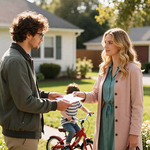Charming Suburban Backyard Scene
