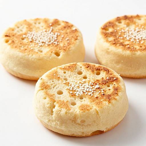 Golden English Muffin Bread Close-Up
