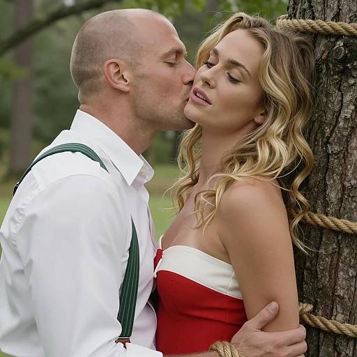 Intimate Embrace Among the Trees