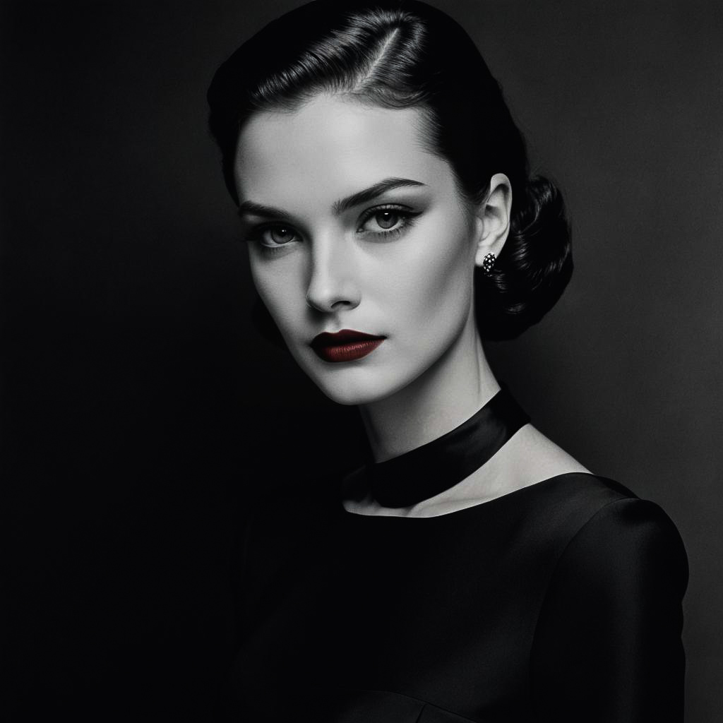 Classic French Beauty in Dramatic Style