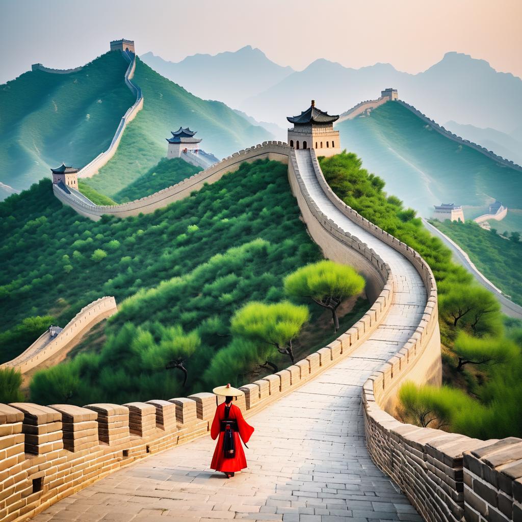 Serene Great Wall of China Scene