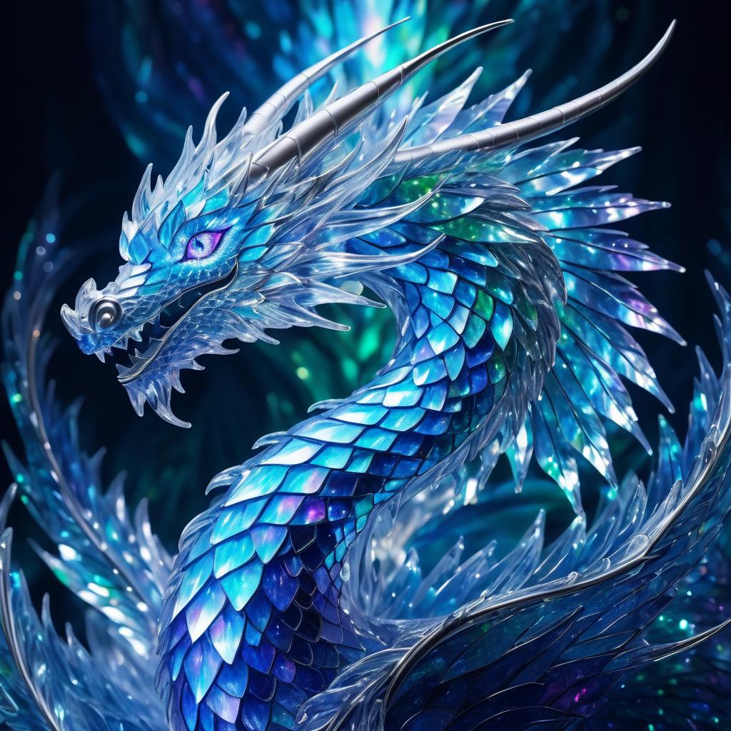 Majestic Crystal Dragon Artistry