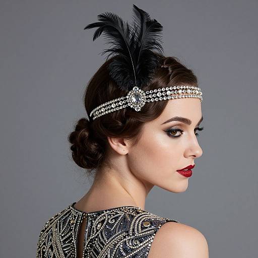 Elegant 1920s Flapper Headband