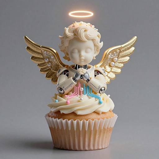 Cupcake Baroque Cyborg Cherub Portrait
