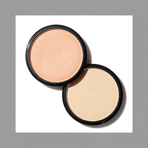 Two Round Makeup Powder Pans