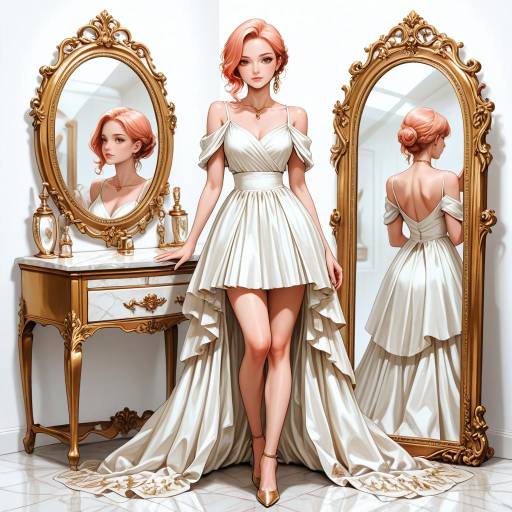 Elegant Girl in Chic Casual Fashion