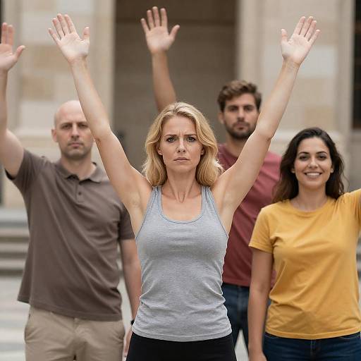 Group Portrait in Bright Daylight