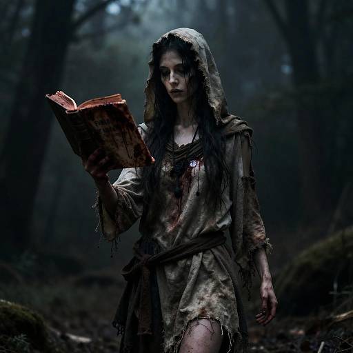 Phantom Rising from Hell Realistic Photo