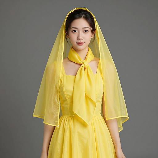 Elegant Yellow Cher Costume Design