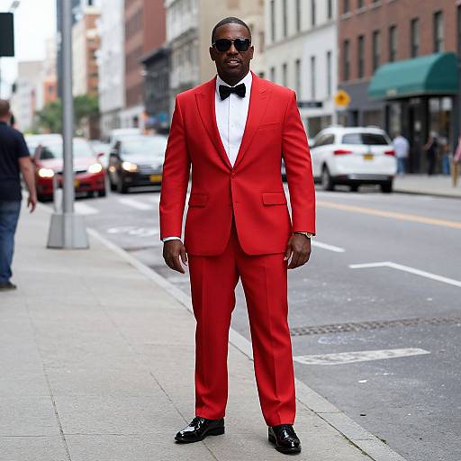 Red Gangster in Zoot Suit