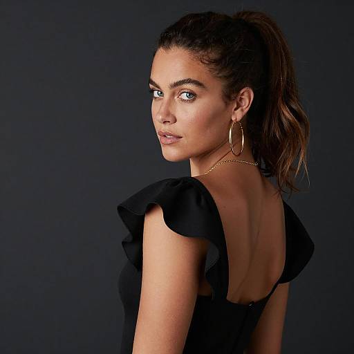 Stylish Woman Posing with Confidence