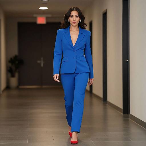 Jive Costume Woman Walking Hall