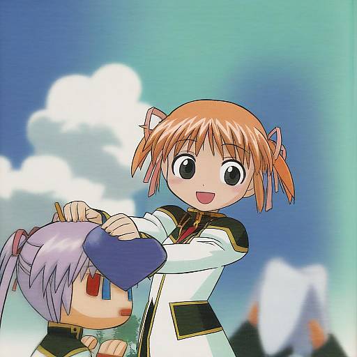 Illustration of Apricot sakuraba, galaxy angel rune in the style of Yamashita takahiro