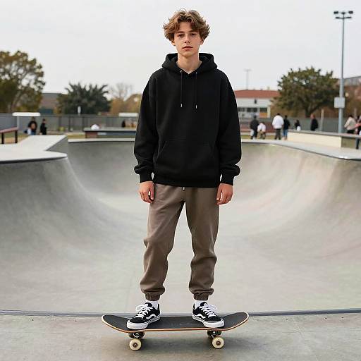 Stylish Teen Skate Park Look