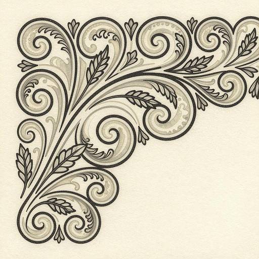 Elegant Art Nouveau Scrollworks Pattern