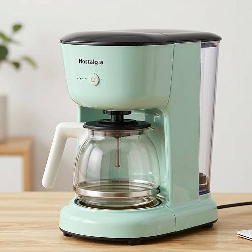 Nostalgic Retro Mint Green Coffee Maker
