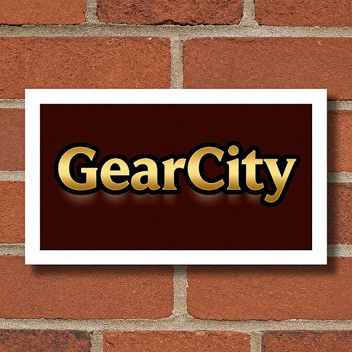 Photograph of a rectangular black and gold 