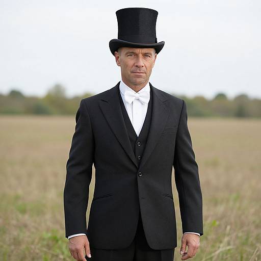 Gentleman in Top Hat Costume
