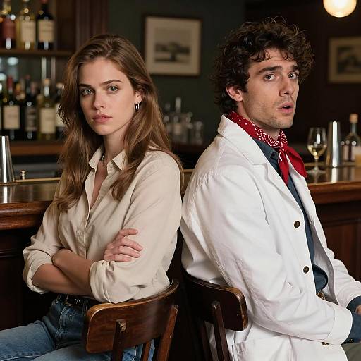 Surprising Encounter in a Dimly Lit Bar