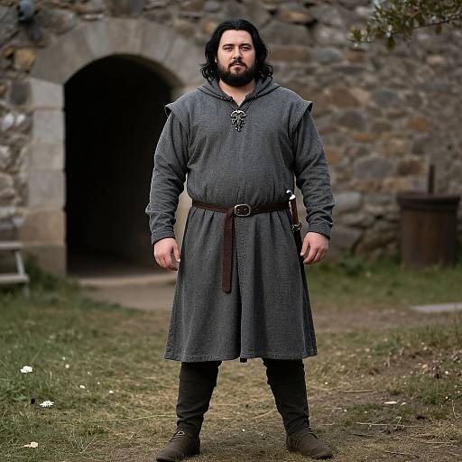Plus Size Medieval Man Portrait
