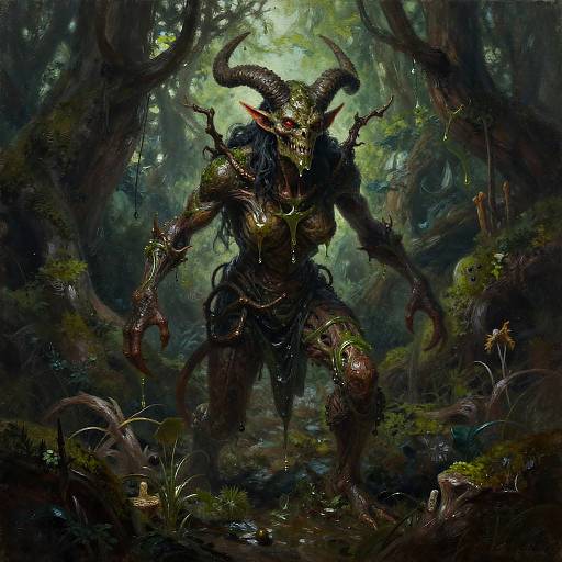 Venomous Swamp Hag in Mystic Forest