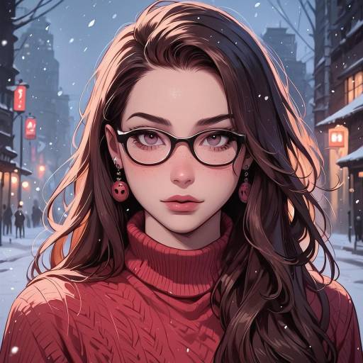 Cozy Urban Rooftop Winter Scene Cozy Urban Rooftop Winter Scene