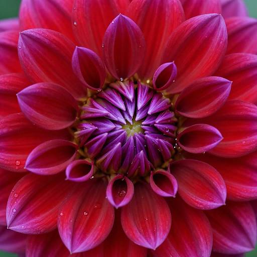 Dahli Flower Macro Spiral Pattern