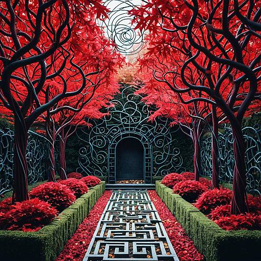 Enchanted Autumn Garden Maze