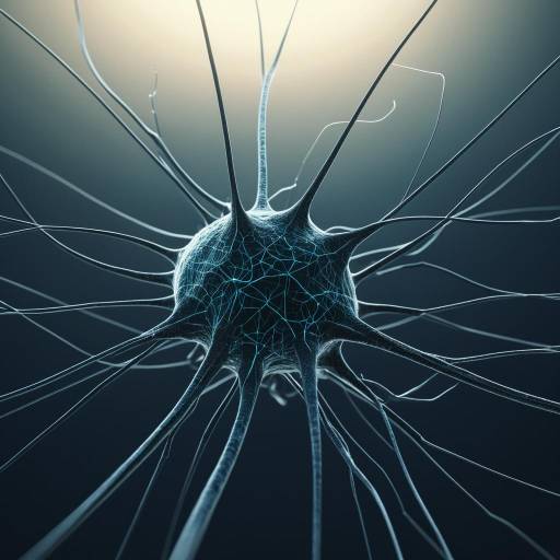 Photorealistic Axon Terminal Synapse Art