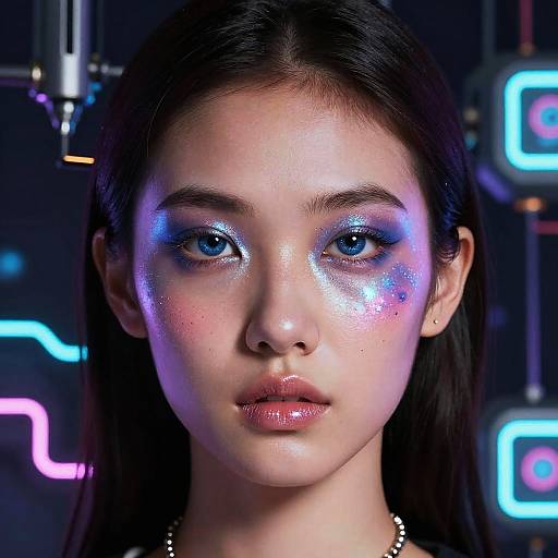 Futuristic AI Makeup Art Generator