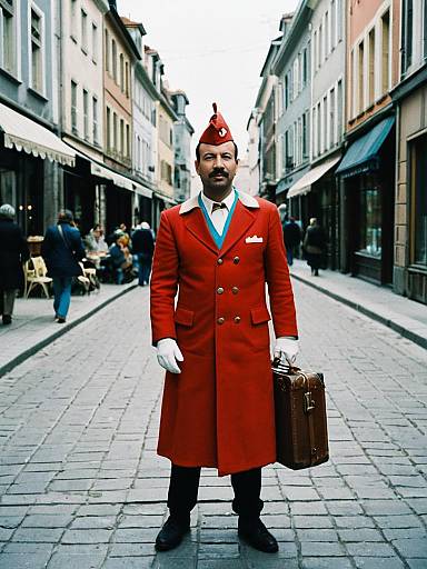 Photorealistic Man in Tintin Costume