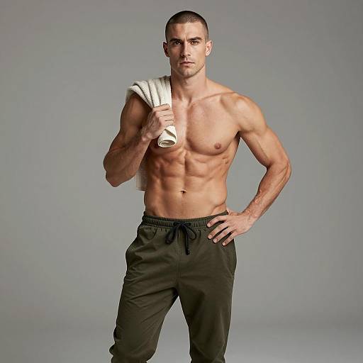 Ultra-Detailed Fitness Portrait of Man