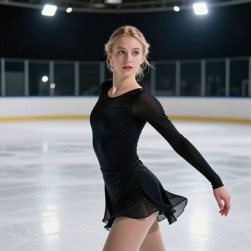Realistic Portrait of Figure Skater