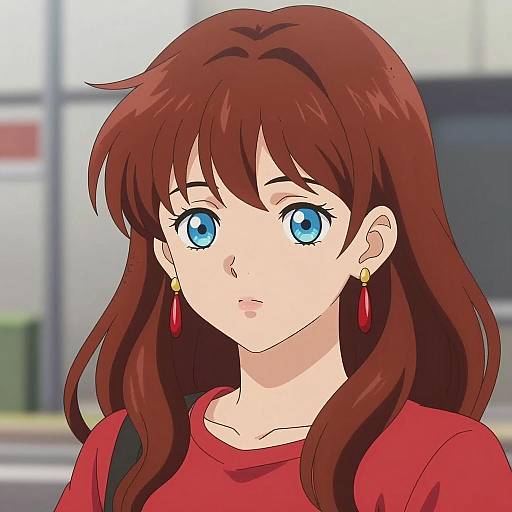 Anime Portrait of a Young Woman
