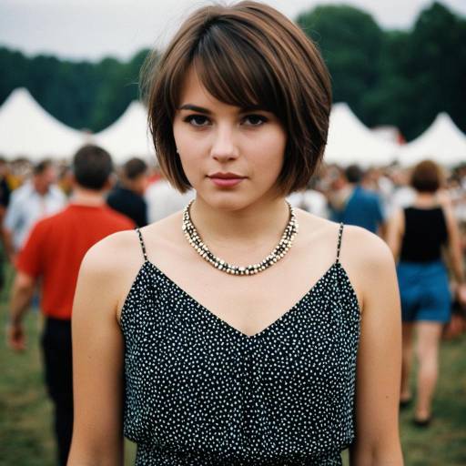 Young Woman at Outdoor Festival