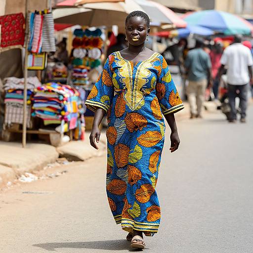 Elegant Senegalese Woman in Boubou