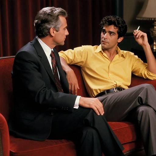 Vintage Film Poster: Two Men on Couch