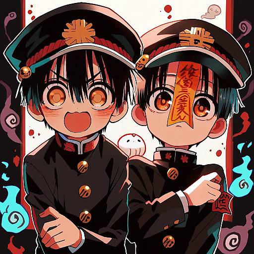 Illustration of Hanako (jibaku shounen hanako-kun), jibaku shounen hanako-kun in the style of Nekono matatabi