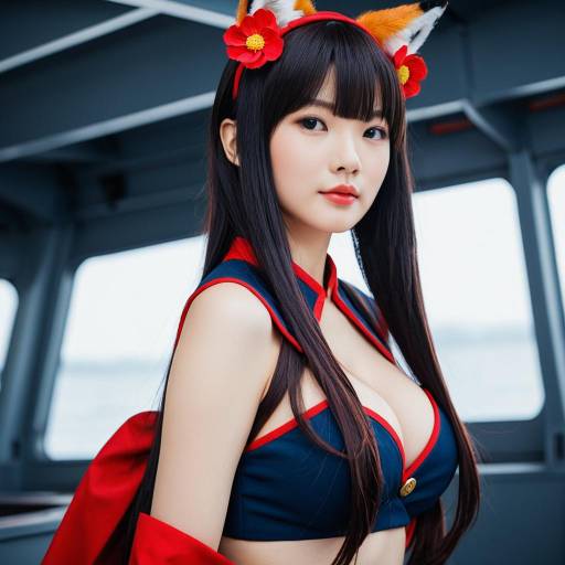 Lifestyle costume photo of Akagi (warship girls r). Cosplay clothes