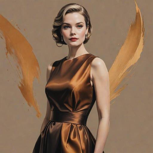 Glamorous Satin Portrait with Duotone Aesthetic