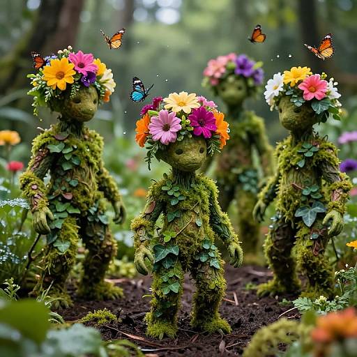 Enchanted Humanoid Plant Creatures