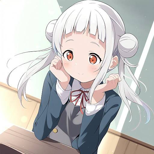 Illustration of Arashi chisato, love live! in the style of Makuran