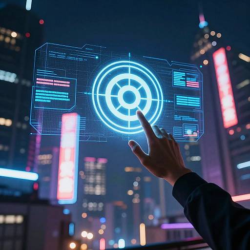 Futuristic Achievement in Cyberpunk City