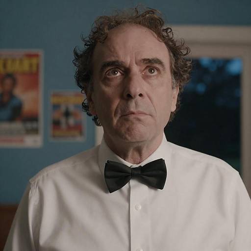 Mysterious Man at Night in Indoor Setting