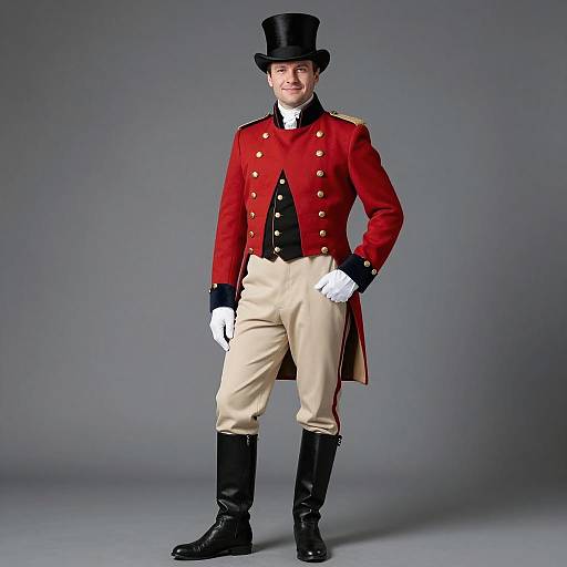 Man in 19th Century Military Costume