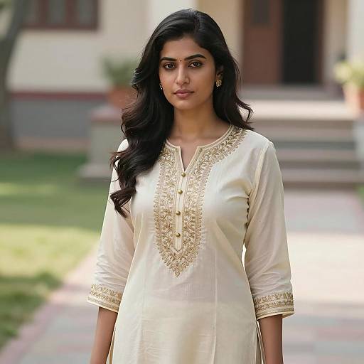 Radiant Portrait of a South Asian Woman