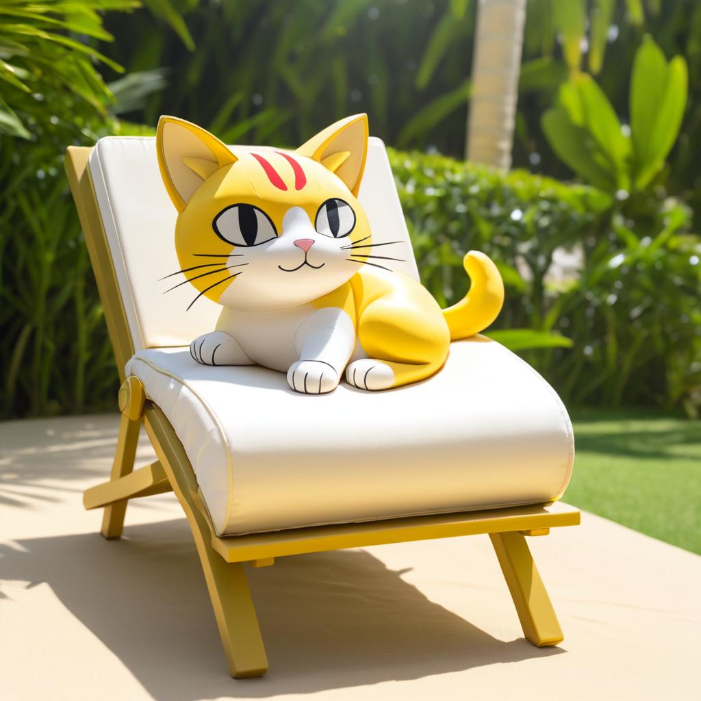 Playful Meowth Relaxing in the Sun